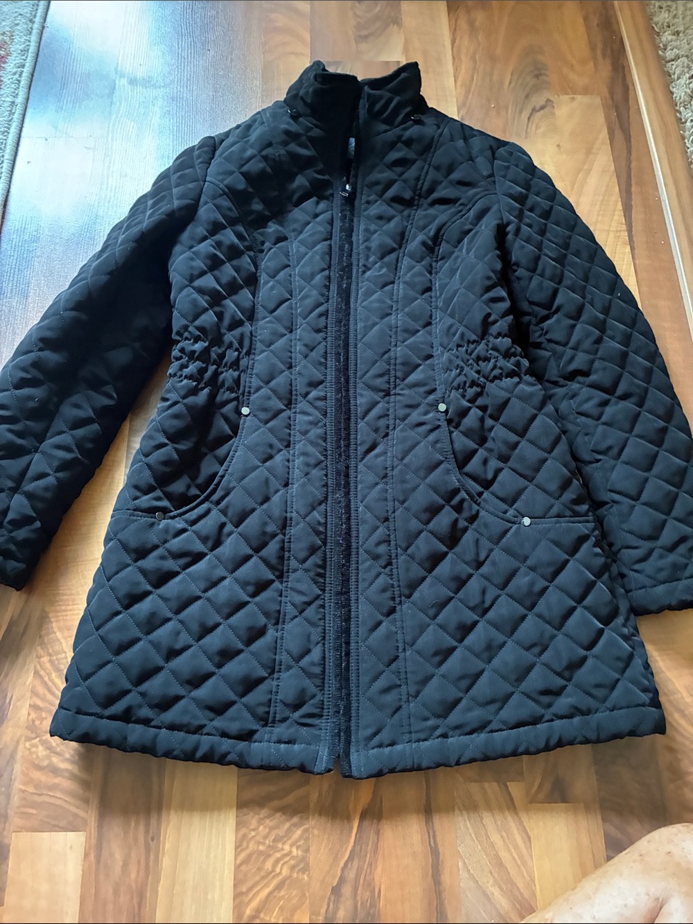 St. John's Bay Black Quilted Puffer Jacket